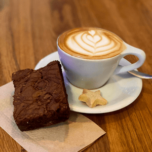 The Mossgiel Snug Speciality coffee & chocolate brownie